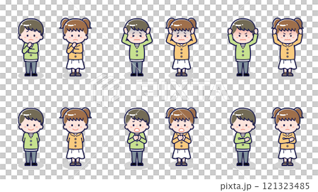 Children in Casual Clothes 05 121323485