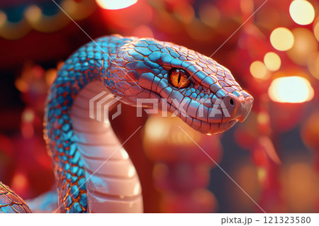 Snake statue. Symbol of Lunar New Year 121323580