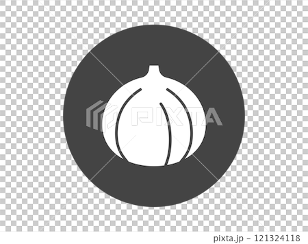 玉ねぎ_白アイコン 121324118