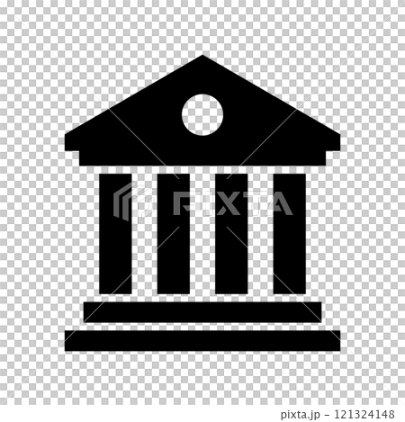 Bank or government building icon 121324148