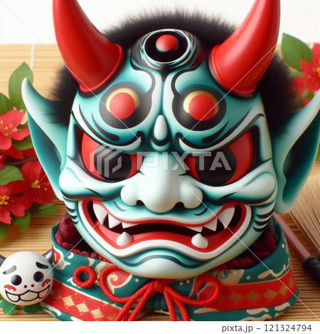 和風で可愛い、節分用のお面が登場 和風で可愛い、節分用のお面が登場 121324794