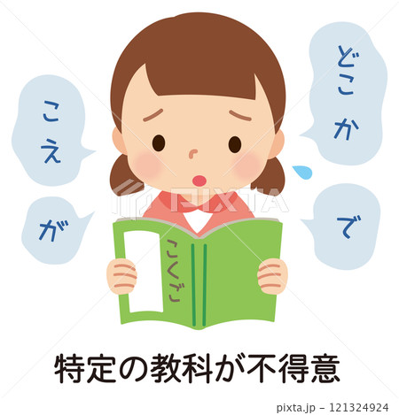 場面緘黙症　緊張して上手く音読できない子ども　発達障害 121324924