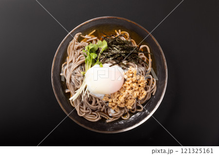 温玉 納豆 冷やし蕎麦 温玉 納豆 冷やし蕎麦 121325161