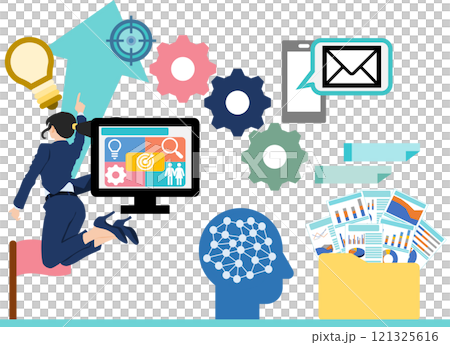 商業行銷插畫 121325616