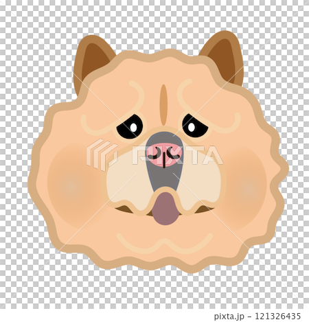 鬆獅犬臉圖 鬆獅犬臉圖 121326435