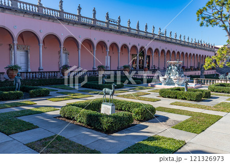 Exteriors and gardens of the Ringling, Sarasota, Florida, usa Exteriors and gardens of the Ringling, Sarasota, Florida, usa 121326973