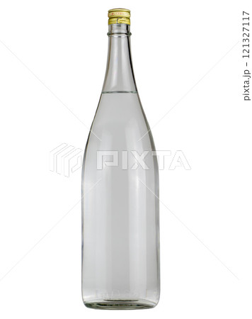 ラベルなし一升瓶 透明 ラベルなし一升瓶 透明 121327117