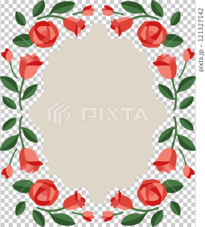 玫瑰向量幀 121327142