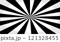 Black and White Radial Sunburst Backgound 121328455