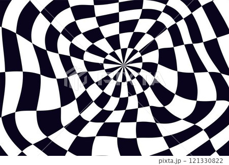 Psychedelic checkerboard pattern Psychedelic checkerboard pattern 121330822