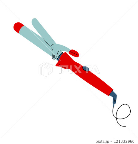 Curling iron for hair. Styling and hair care. Curling iron for hair. Styling and hair care. 121332960