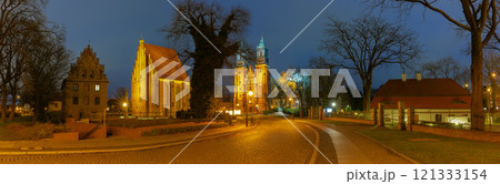 Cathedral of St. Peter and St. Paul on Tumski Island, Poznan, Poland at Dawn Cathedral of St. Peter and St. Paul on Tumski Island, Poznan, Poland at Dawn 121333154