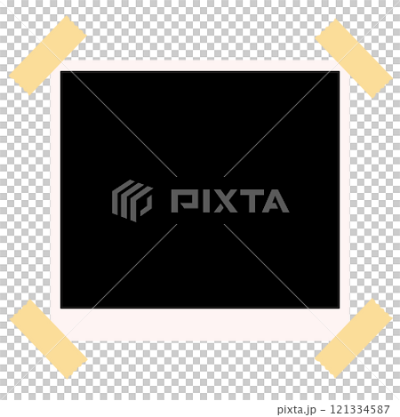 寶麗來風格的複製空間用膠帶黏在一起 寶麗來風格的複製空間用膠帶黏在一起 121334587