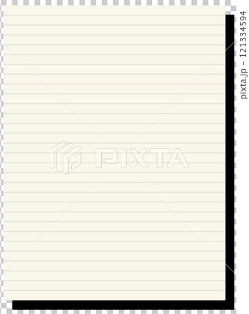 ノート風のコピースペース 121334594