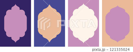 Collection of Islamic windows, frames and arches. Arabic oriental style elements for Ramadan Kareem Collection of Islamic windows, frames and arches. Arabic oriental style elements for Ramadan Kareem 121335024