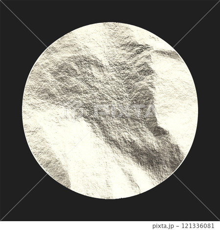 Silver foil, shiny handmade circle. Golden glittering texture, pattern. Luxury shining hand drawn background. Wedding, greeting card decoration elements. Modern minimalist art. Vector illustration Silver foil, shiny handmade circle. Golden glittering texture, pattern. Luxury shining hand drawn background. Wedding, greeting card decoration elements. Modern minimalist art. Vector illustration 121336081