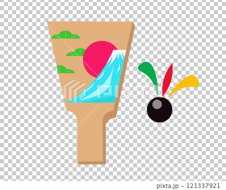 Hagoita. Vector illustration Hagoita. Vector illustration 121337921