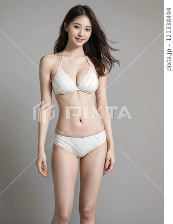 ダイエット広告のモデル 121338494