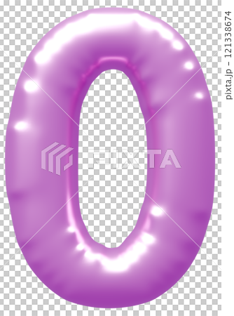 3D画像_風船_0_紫 121338674