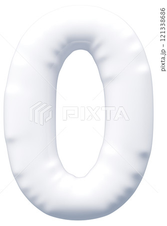 3D画像_風船_0_白 3D画像_風船_0_白 121338686