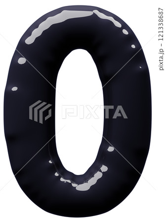 3D画像_風船_0_黒 3D画像_風船_0_黒 121338687