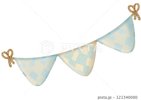 Baby shower cute element set, for baby boy, hand drawn ,decoration for baby shower invitation.  121340080