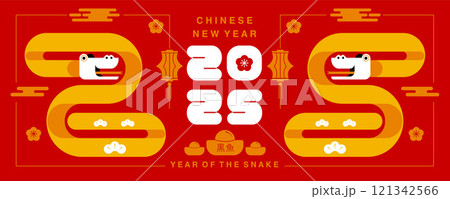 Lunar new year, Chinese New Year 2025 ,Year of the Snake 121342566