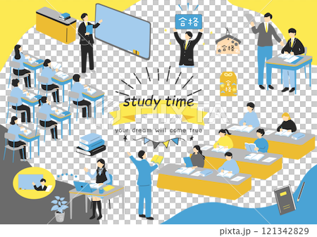 Student studying 121342829