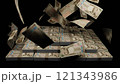 天から降ってくる一万円札 121343986