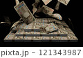 天から降ってくる一万円札 121343987