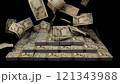 天から降ってくる一万円札 121343988