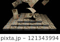 天から降ってくる一万円札 121343994