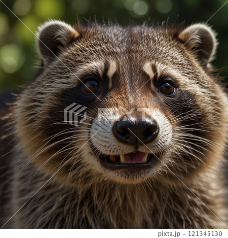 タヌキのアップ画像 121345130