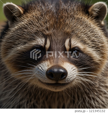 タヌキのアップ画像 121345132