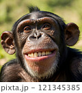 チンパンジーのアップ画像 121345385