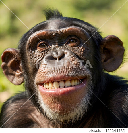 チンパンジーのアップ画像のイラスト素材 [121345385] - PIXTA