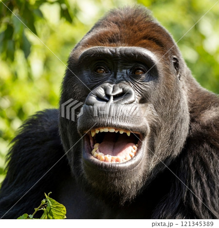 Close-up of a gorilla - Stock Illustration [121345389] - PIXTA