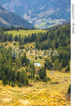 Sella Pass, Italian Alps, Dolomites, Italy 121345937