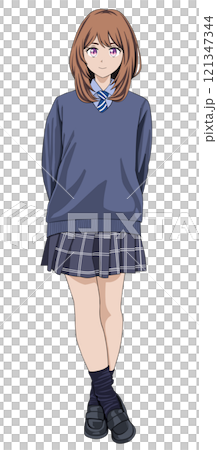 high school girl  121347344