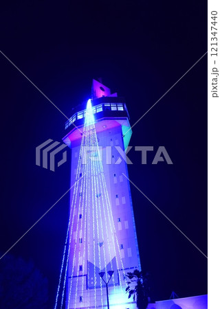 群馬　ライトアップされた邑楽町タワー 121347440
