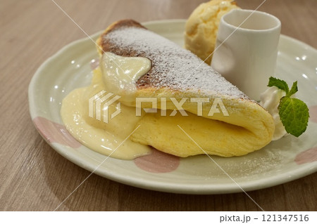 スフレパンケーキ・アイスクリーム スフレパンケーキ・アイスクリーム 121347516