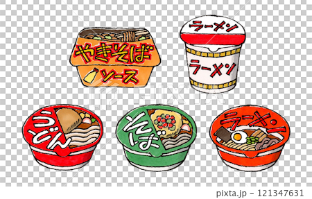 Cup noodle set 121347631