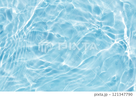 水 ジェル 波 青 テクスチャ 背景 121347790