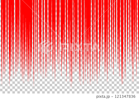 効果線のイラスト(赤) 効果線のイラスト(赤) 121347836