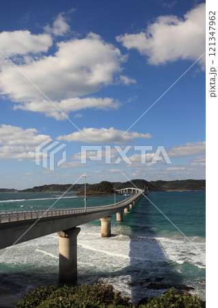 【山口県】角島大橋　縦写真1 121347962