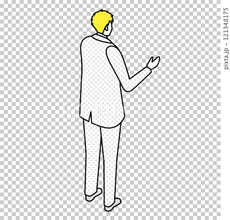 Isometric_穿著西裝的男人的插圖 Isometric_穿著西裝的男人的插圖 121348175