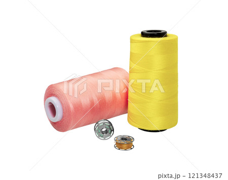 Set of different sewing spool thread 121348437