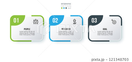 Infographic template business concept with step. 121348703