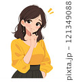 何か閃いた女性 121349088