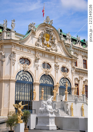 オーストリアの首都ウィーンにあるベルヴェデーレ宮殿の美しい風景 121349186